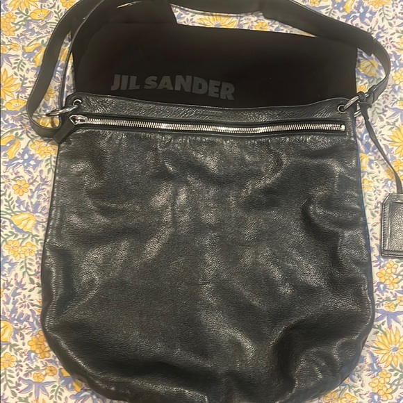 Jil Sander Handbags - Jil Sander Black Leather Tote Bag/travel bag